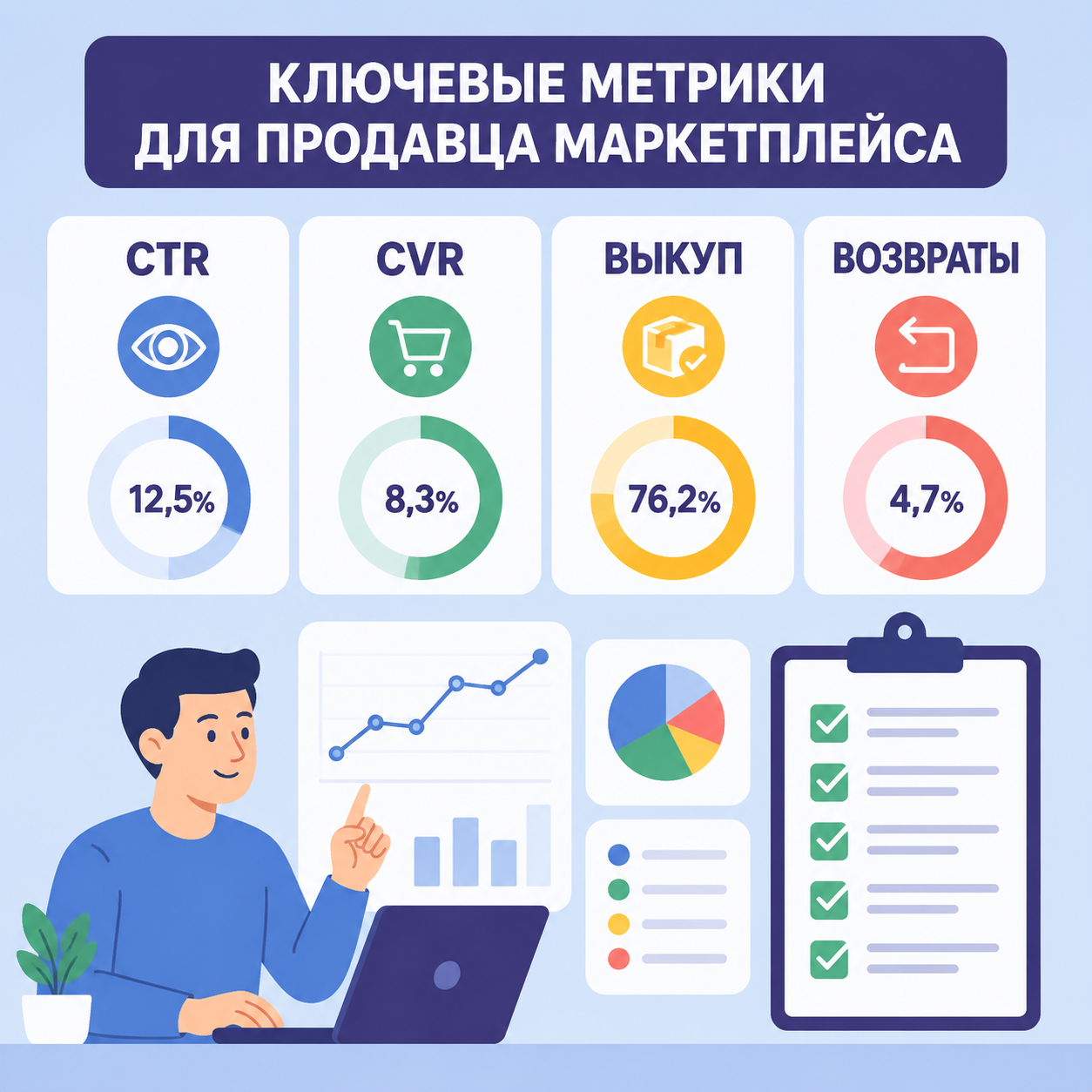 Чек-лист метрик для оценки влияния новых ПВЗ на продажи маркетплейса