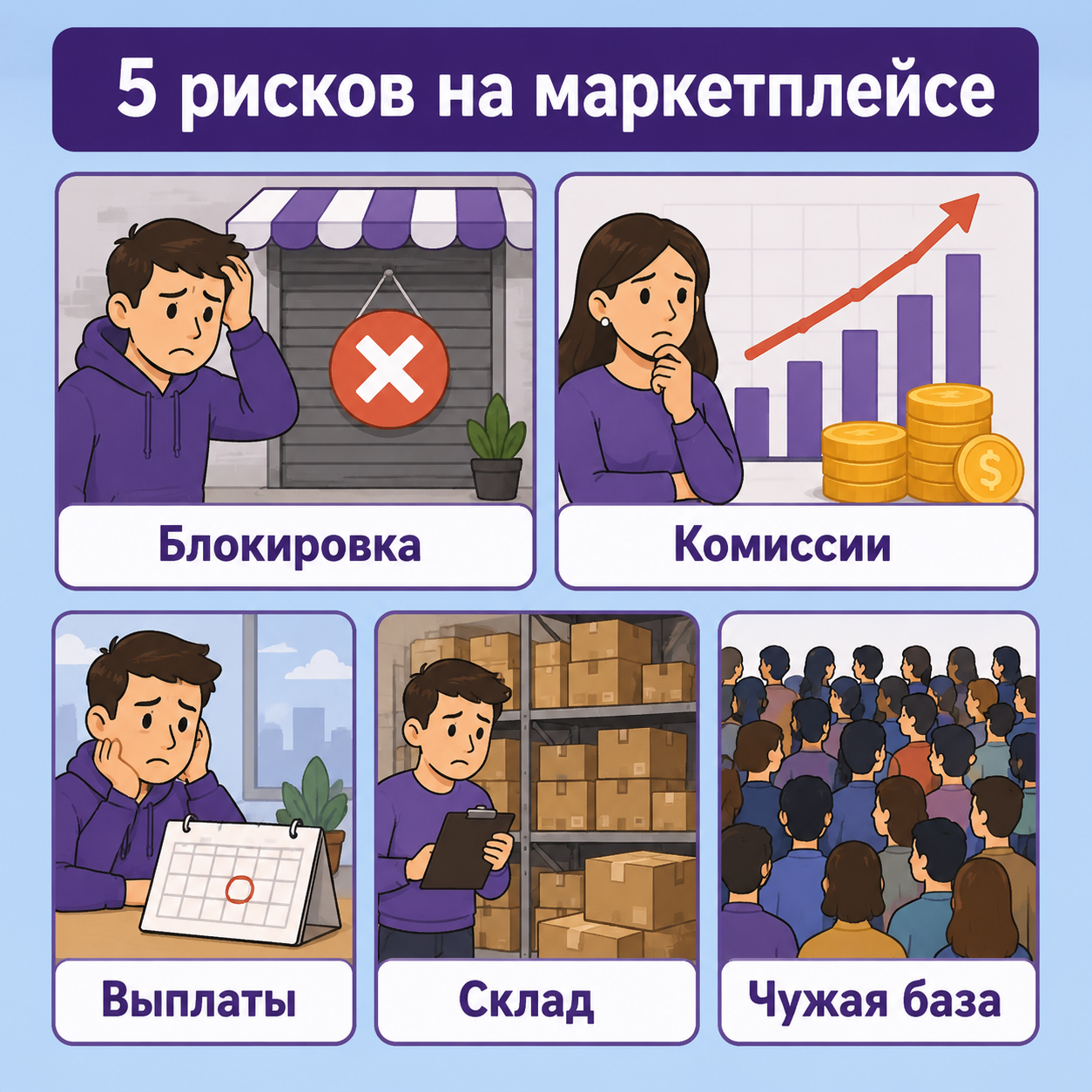 Риски продаж на маркетплейсах: как собственный сайт защитит бизнес
